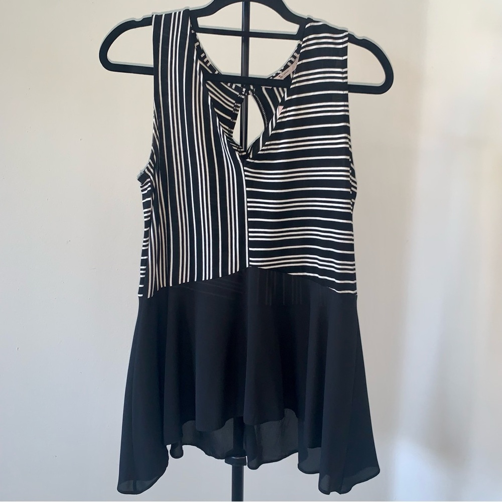 NWT Tu Women’s Sleeveless Striped Top UK Size 10